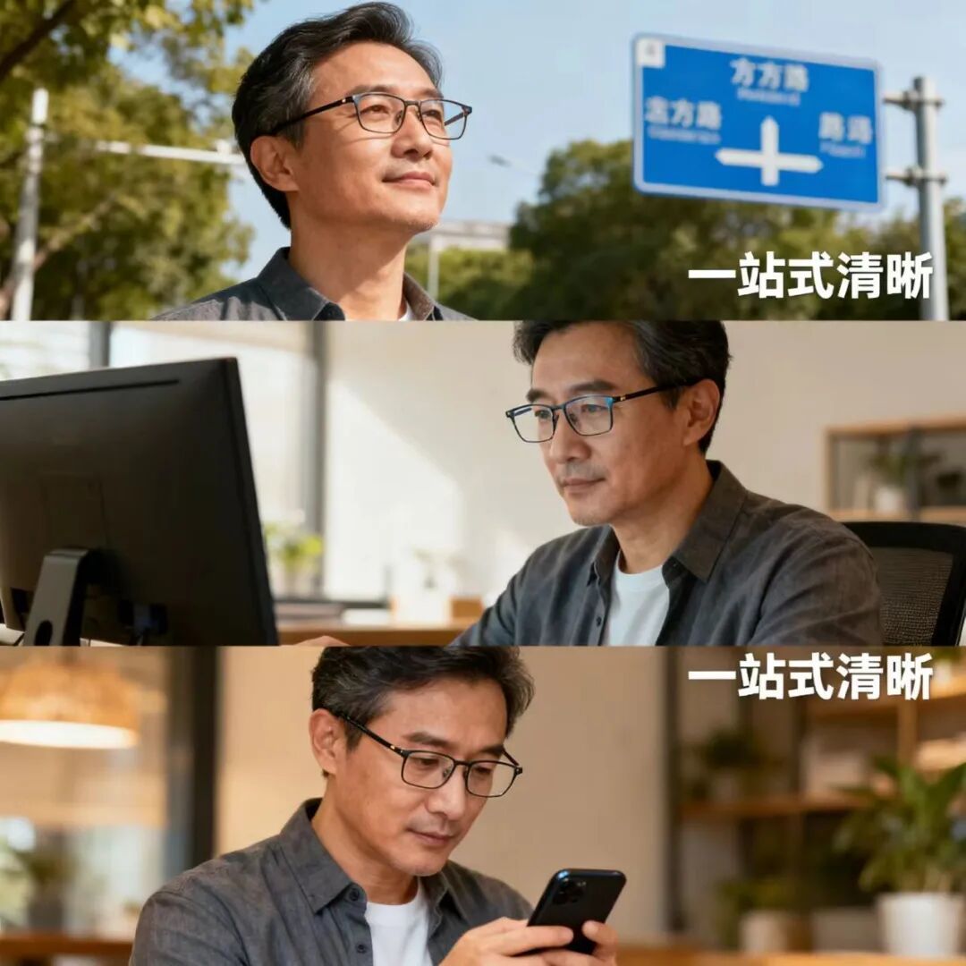 中年人的“视力救星”：多焦点渐变镜，如何科学验配更舒适？
