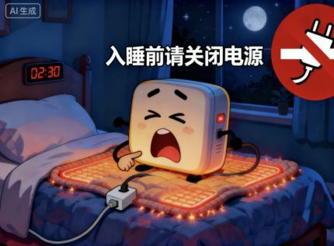 市监小贴士——冬季取暖,小心“温暖炸弹”!电暖器、电热毯、暖手宝选购使用全攻略