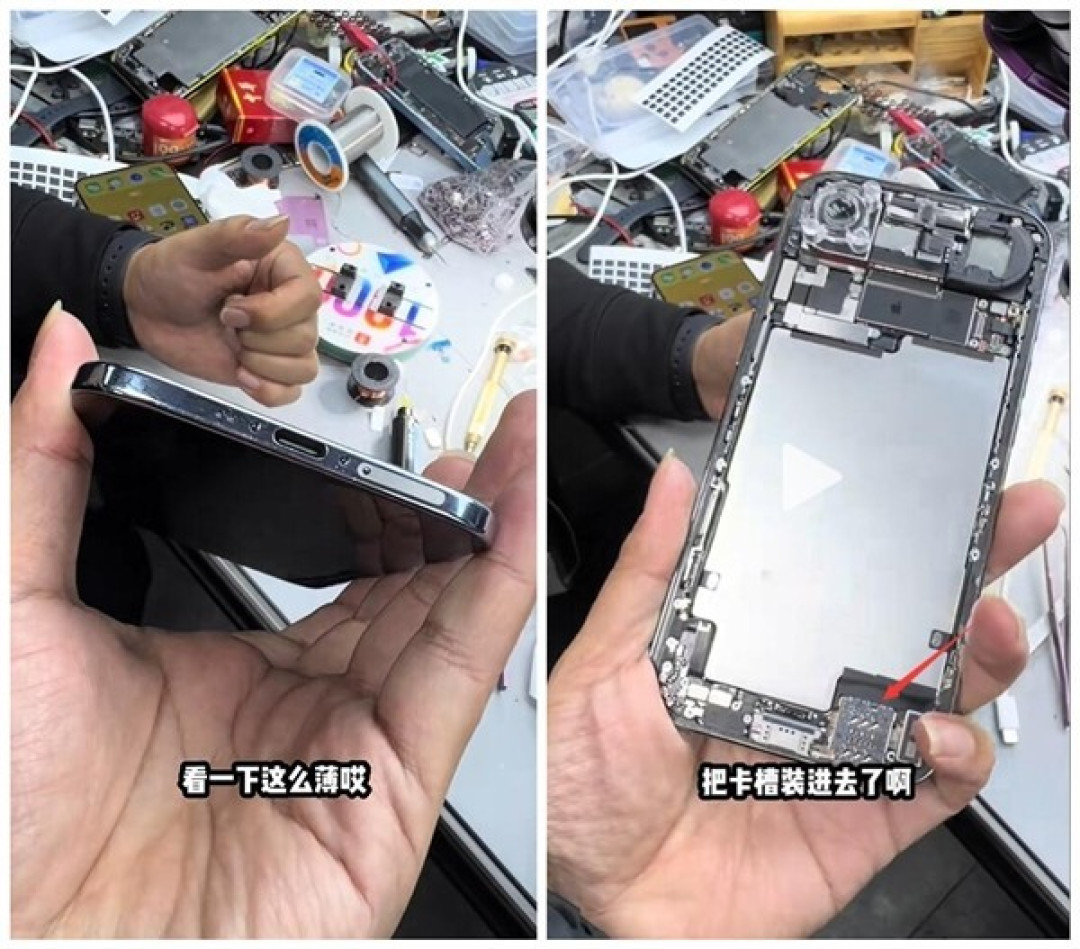 华强北技师为iPhone Air加装实体SIM卡槽实现硬件级功能补全