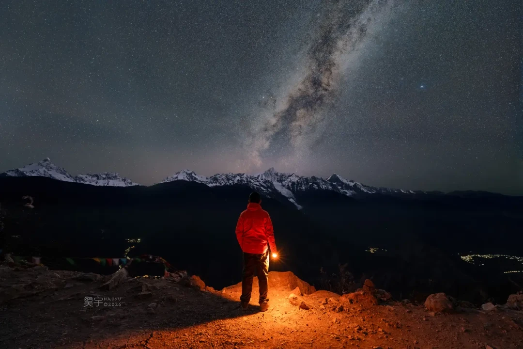 卡瓦格博的夜🌌无赤道仪无改机星空拍摄