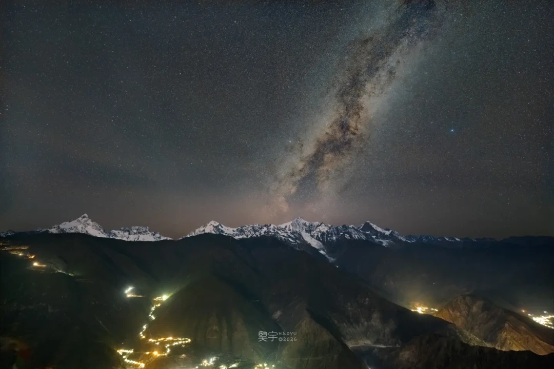 卡瓦格博的夜🌌无赤道仪无改机星空拍摄