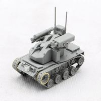 【模型网评测】三花 2222X 1/35 中国100式坦克豪华版无人战车机器狗