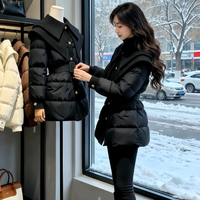 “黑色羽绒服＋紧身裤+厚底长靴”今冬最火的搭配，这样穿显瘦又贵气！