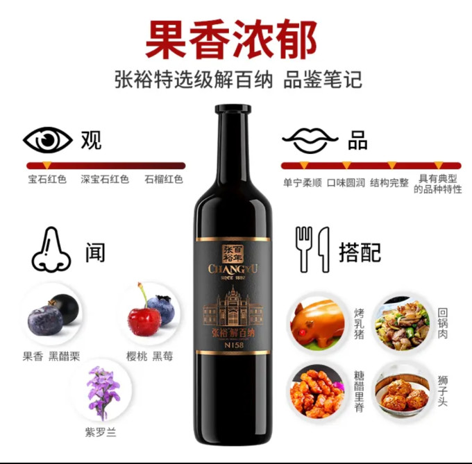 张裕红葡萄酒