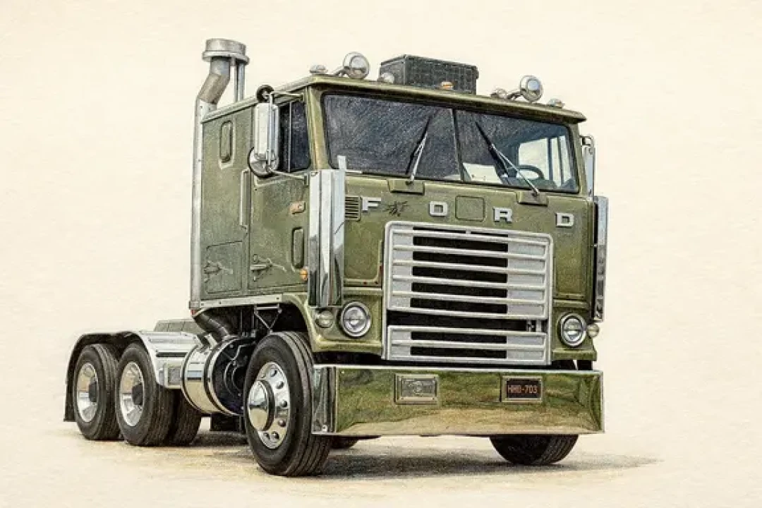 福特(Ford)重卡插画