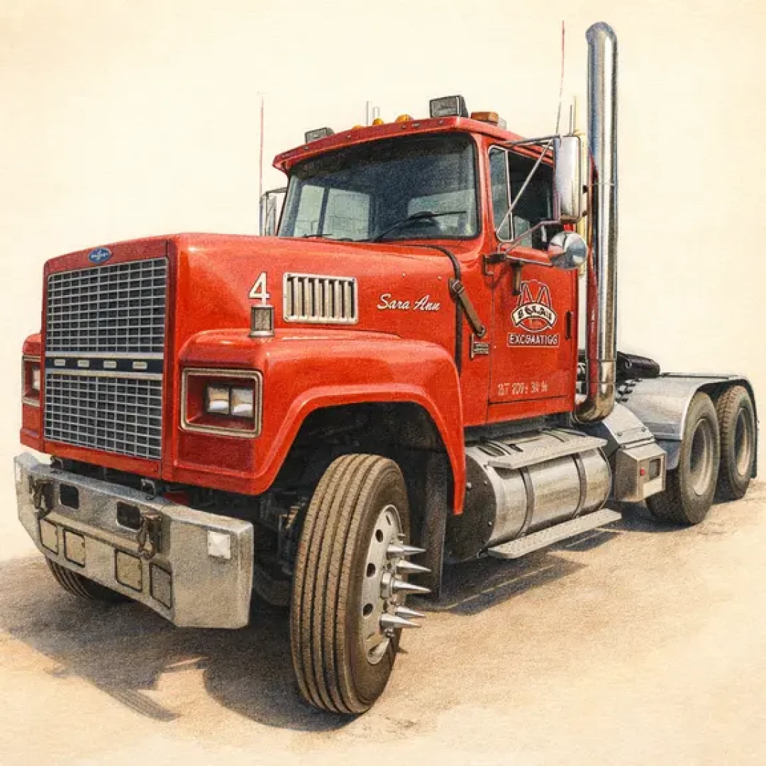 福特(Ford)重卡插画