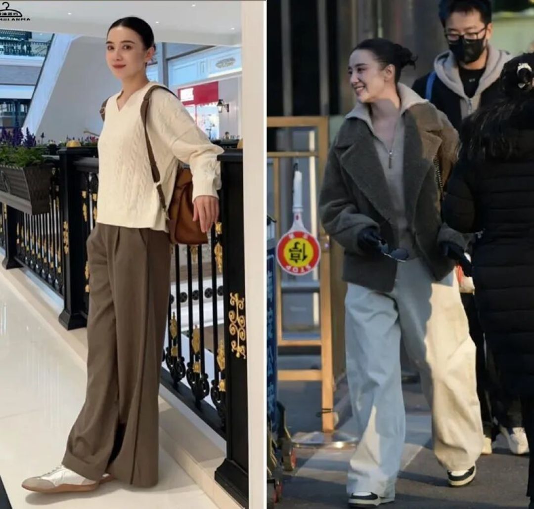 冬天穿阔腿裤,到底是穿“运动鞋”还是“靴子”?看这些细节就够