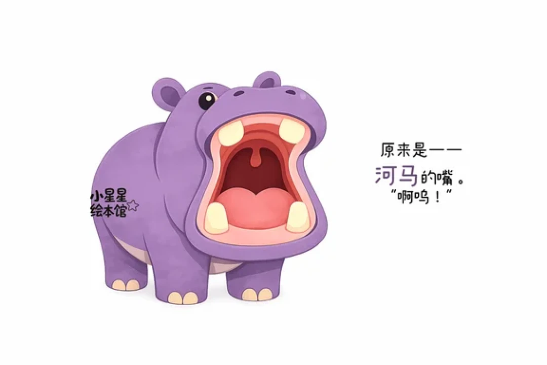 儿童互动动物趣味科普绘本故事|谁的嘴?