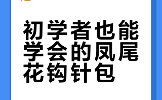 凤尾花手提包教程，适合初学者🌟