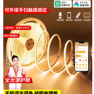 雷迪航米家智能COB灯带✨把客厅双眼皮吊顶美到封神！