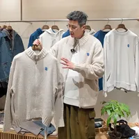 ADER ERROR 25FW 半高领针织拉链开衫