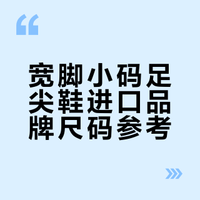小码宽脚足尖鞋尺码盘点-进口篇
