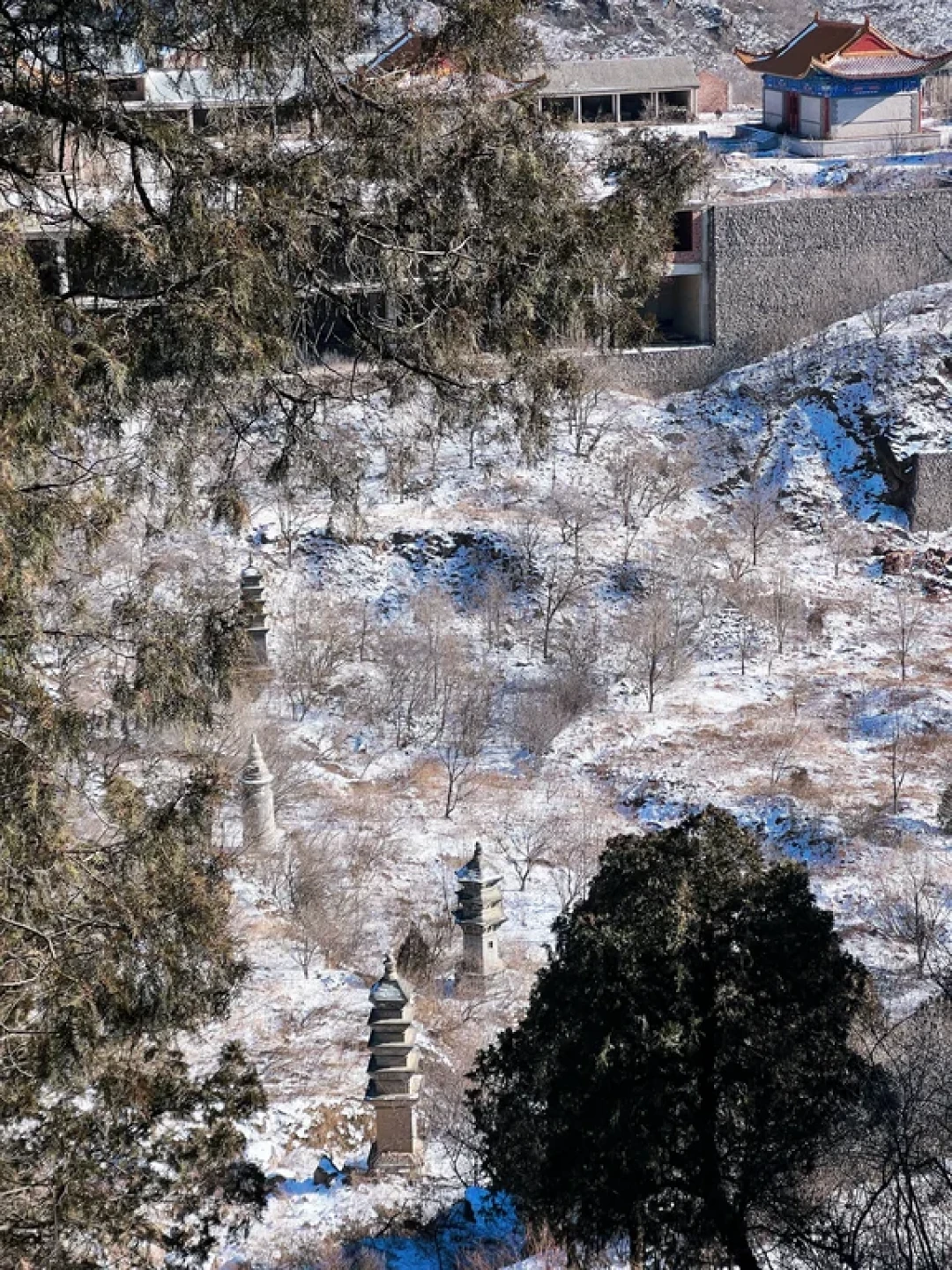 北京踏雪徒步!栖隐寺5km环线新手闭眼冲❄️