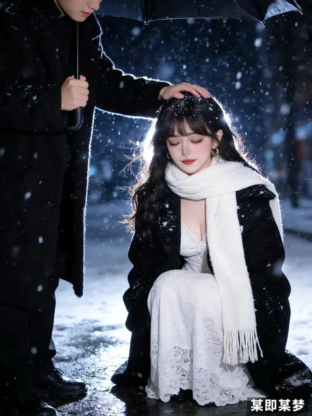 无中生男友❄️鬼怪同款雪景写真教程来啦~