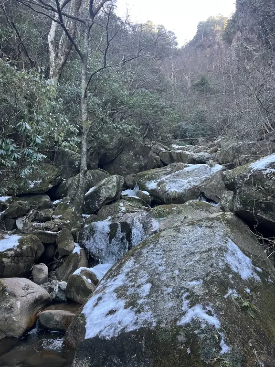 (44)大明山后山野攀小环线详解,冰瀑真震撼