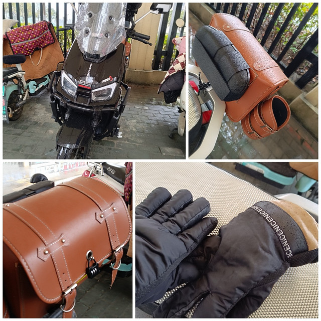 骑上电摩确实自由，风雨不算啥！小镇打工人冬季雨雪骑行硬核装备