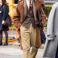 等我老了也学日本大叔：尽量少穿棉服、羽绒服，换成大衣更有品味