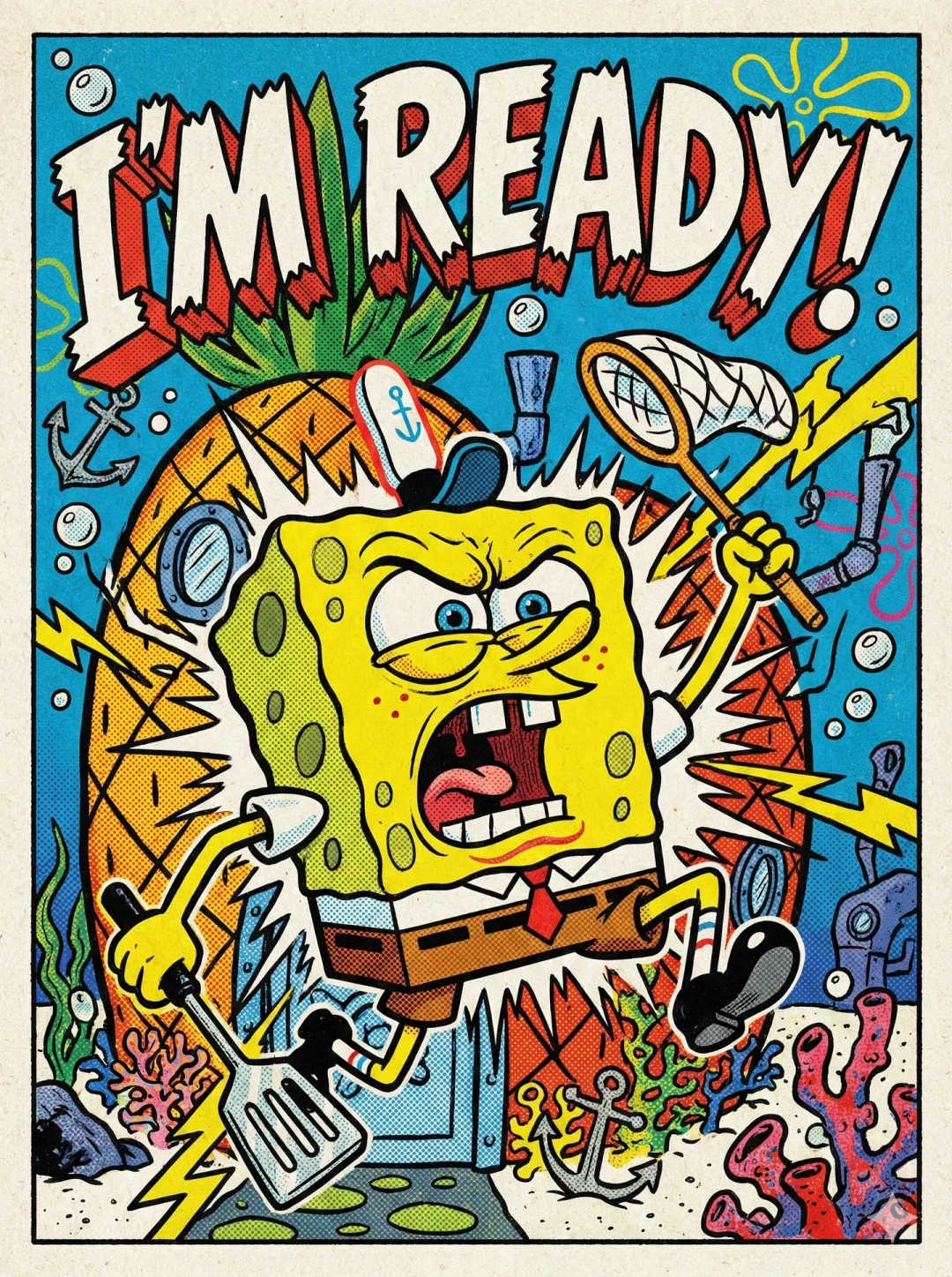 跪了!这套漫威风的海绵宝宝你一定要放大看!