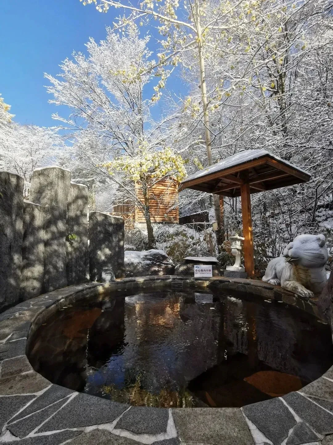 冰雪与温泉,奇妙共存——来自北纬42°飘雪温泉