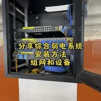 分享综合弱电系统，安装方法，组网和设备#网络安装，#监控安装#弱电智能化施工 #知识分享
