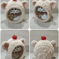 挑战一万个织物1282#绒绒小熊护耳帽附图解