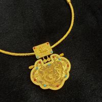 满满中国风，这种黄金项圈你觉得是顶奢还是太浮夸？