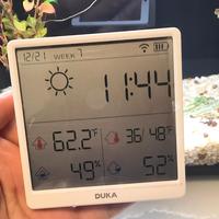 杜克wifi智联数显温湿度显示屏，室内温湿度室外添减衣全靠它
