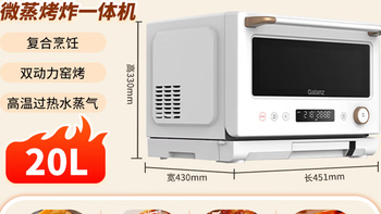 格兰仕微蒸烤炸四合一20L微波炉家用RW(W0)白宝箱系 分析建议