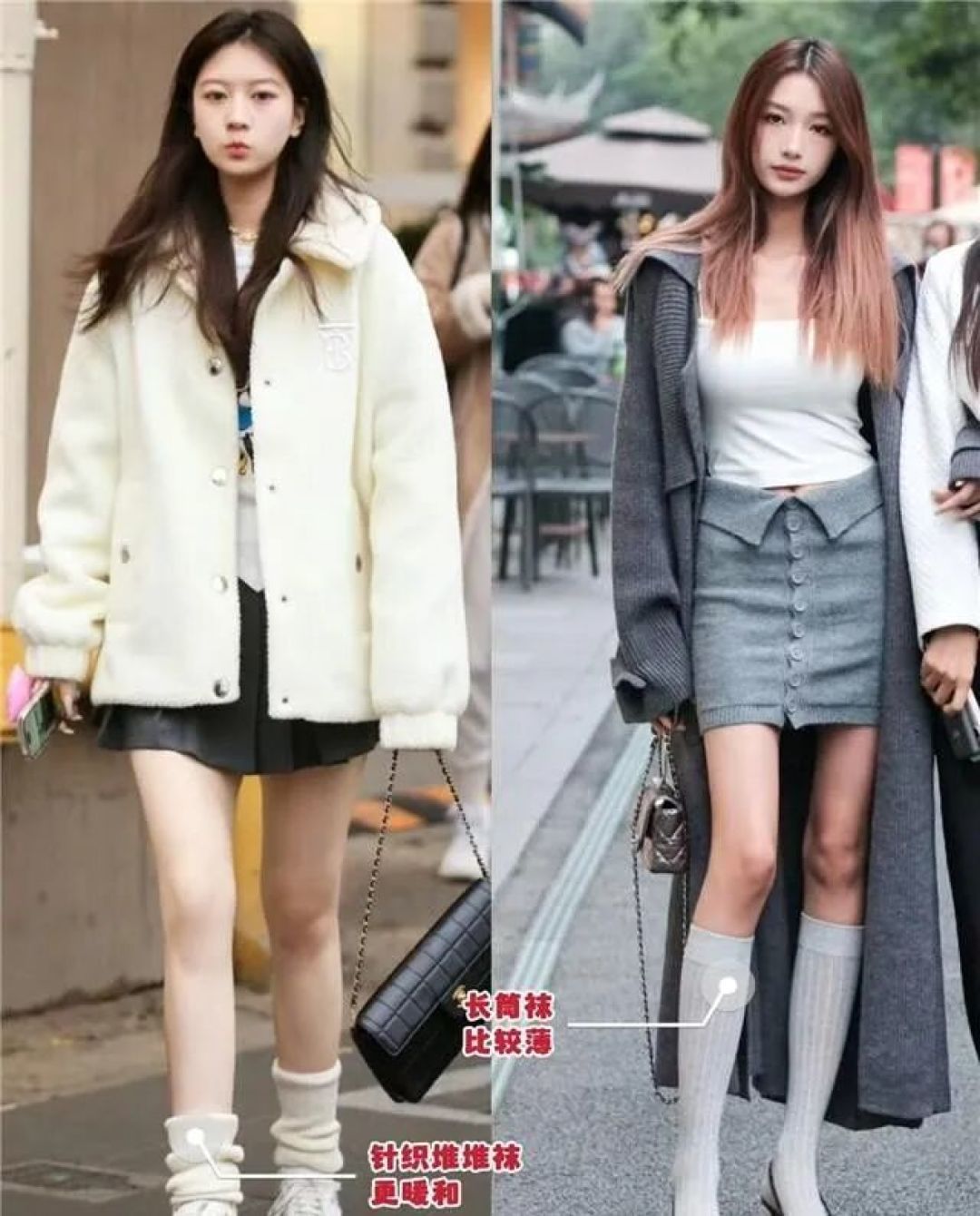 为什么大家冬天都不穿靴子了？看看成都女生穿的袜子，你就明白了