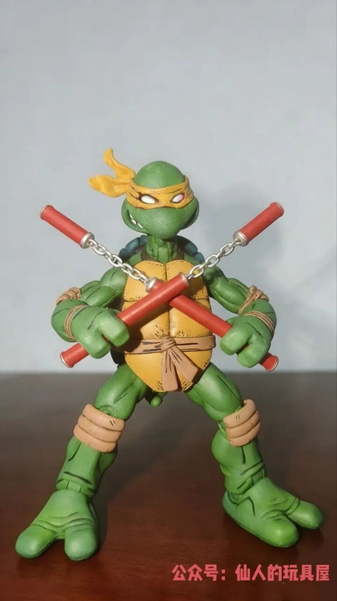 美系模型第四弹：Neca忍者神龟系列米开朗基罗(Michelangelo/Mikey)