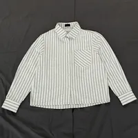 泡泡纱条纹衬衫