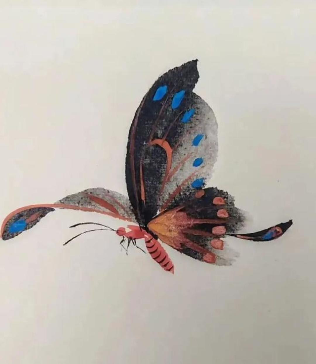十幅写意蝴蝶：翩翩起舞，绘画好素材