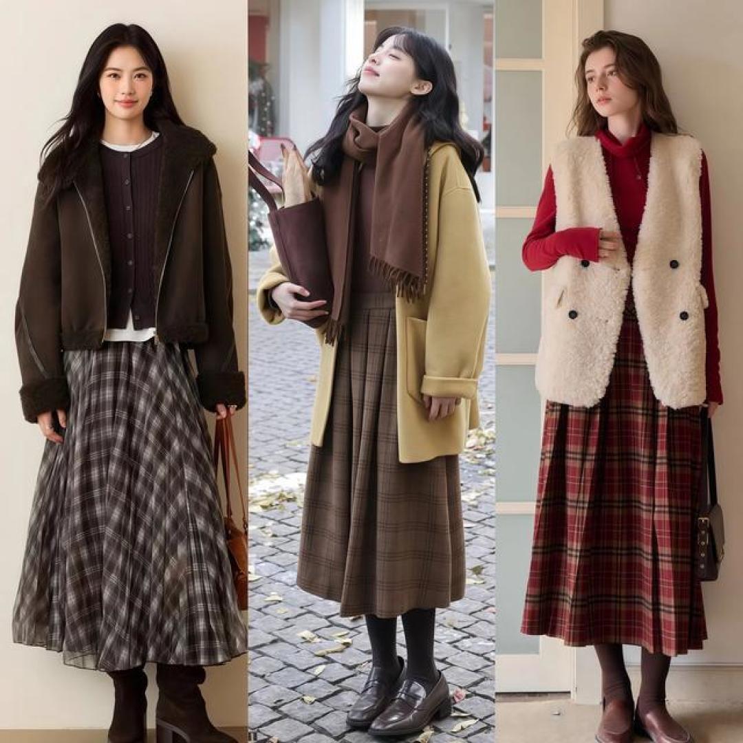 今年超火的这几条“半裙”,搭配羽绒服、大衣都好看