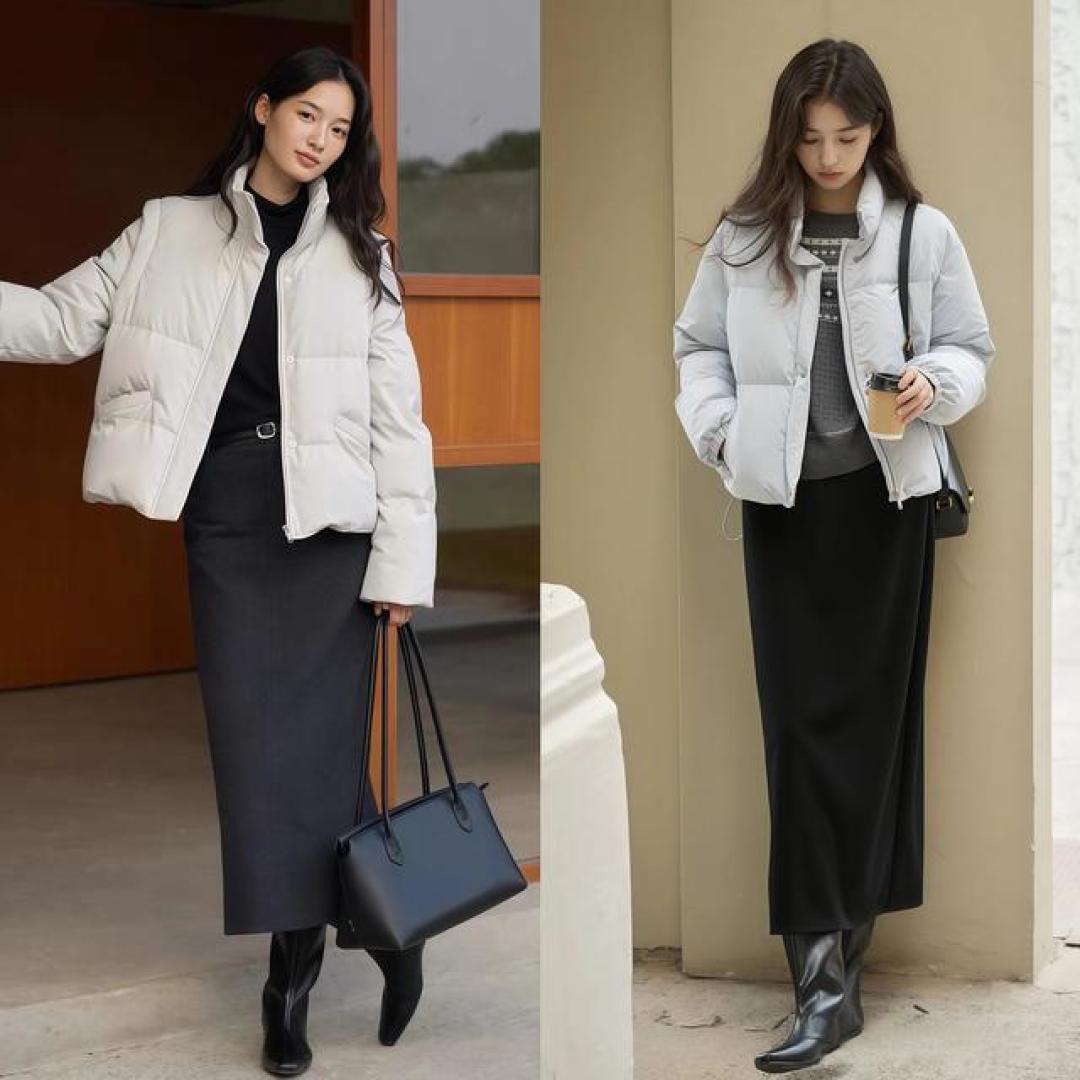 今年超火的这几条“半裙”,搭配羽绒服、大衣都好看