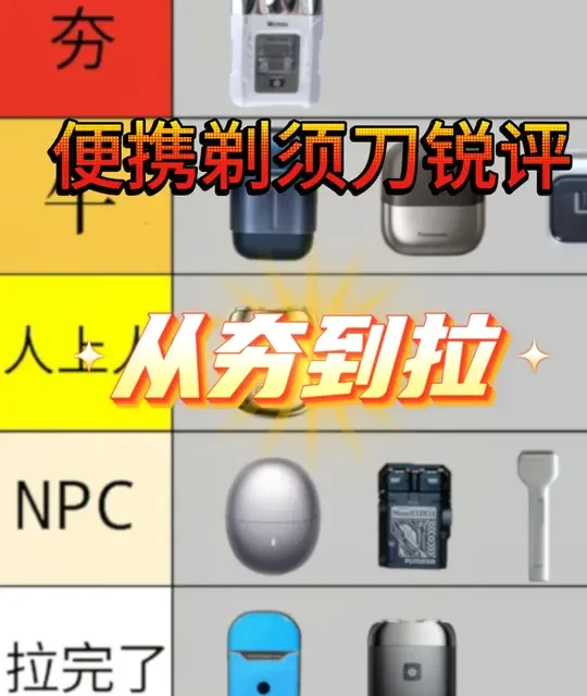 从夯到拉便携剃须刀真实锐评，预算党直接来抄作业！#电动刮胡刀排行畅销榜  #刮胡子最干净的  #剃须刀测评推荐  #便携式刮胡子神器  #剃须刀送男朋友