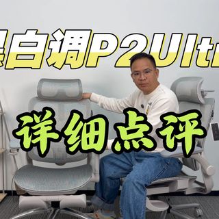 【黑白调P2Ultra】详细点评，扶手调节功能丰富，坐垫坐感不错