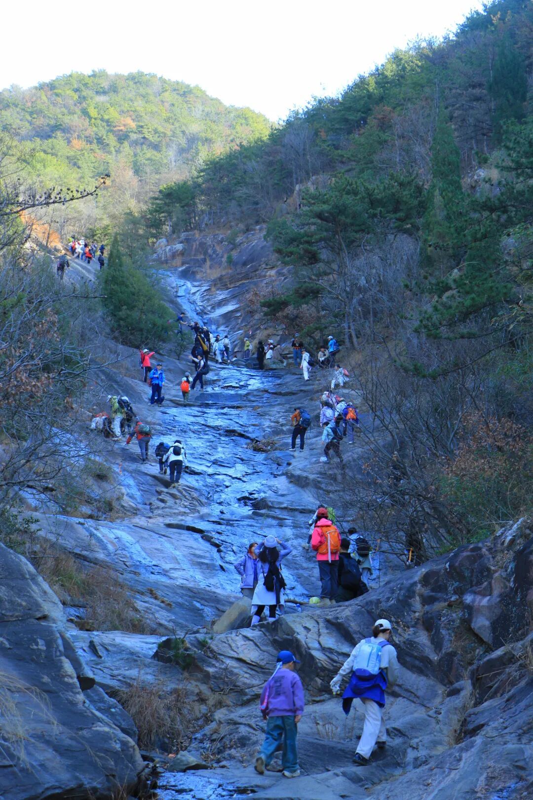 02.01周日 | 亲子徒步「 孝感凤凰魔道 」峡谷穿越,手脚并用,大岩板攀爬,原始森林秘境,治愈系大风车, 趣味性极强
