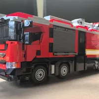 卢森堡亚重型水炮（MT） 消防车 积木 MOC