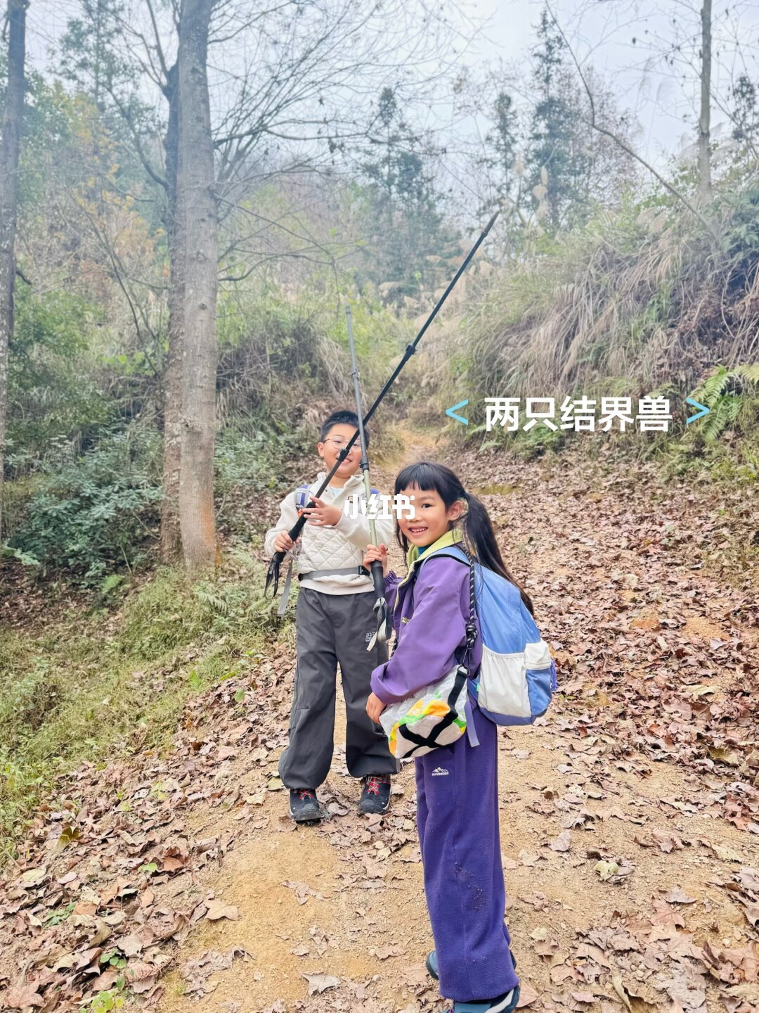 坚持爬了四年的山 终于换她来溜我了😂