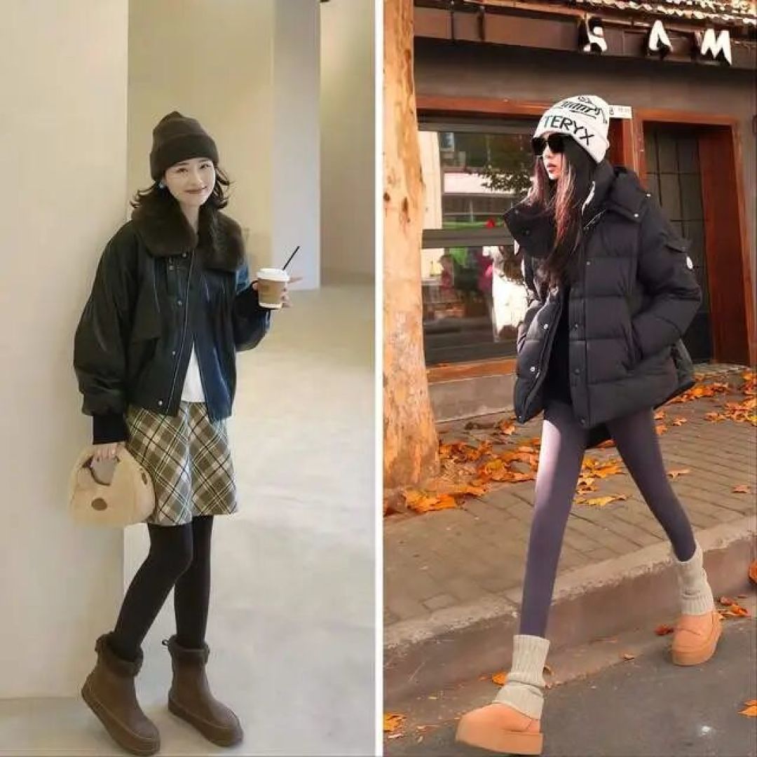 今年冬天，学上海女生这样穿“雪地靴”，洋气保暖又好看