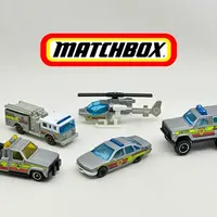 银装应急战队-火柴盒城市救援车辆5连包