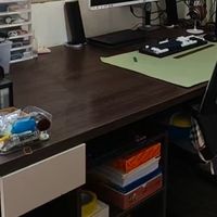 两张搞定一张2.3米电脑桌