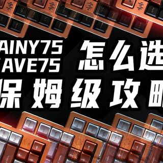 保姆级教程！量产机械键盘性价比双雄！到底该怎么选？Rainy75 & Wave75