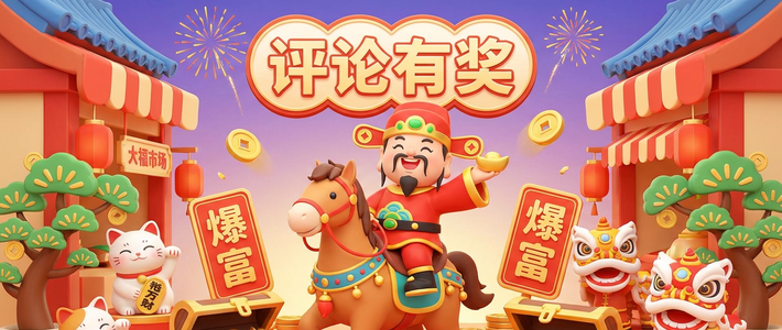 2026接财神，进来的都暴富！晒出你的搞钱Flag，一起财运亨通💰