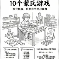3 岁娃必玩的蒙氏游戏！玩出幼儿园霸潜质