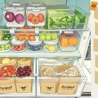 漫画plog|💓独居女孩治愈时刻～收纳冰箱
