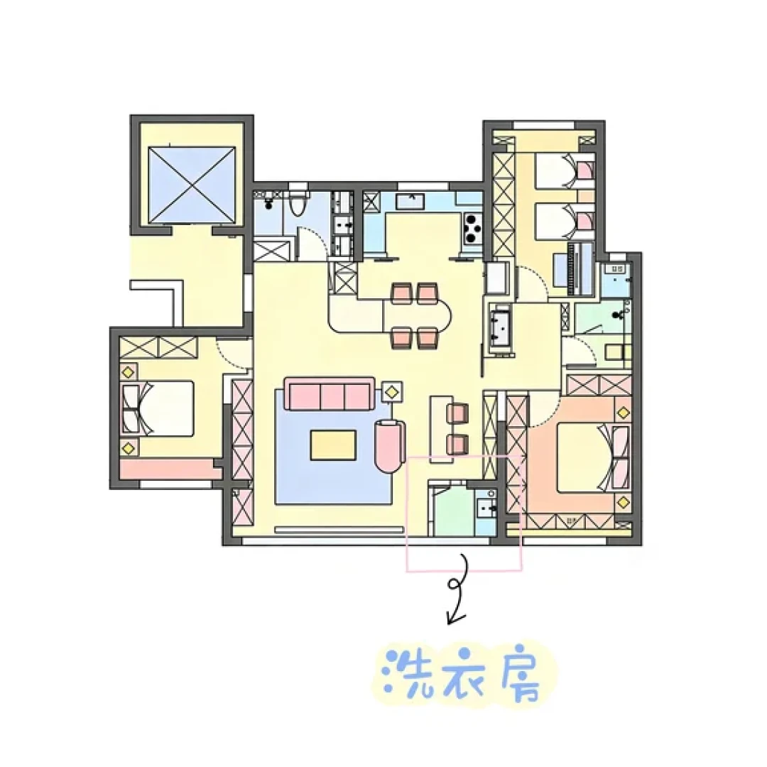 140平户型改造揭秘|4大亮点踩中居住刚需✨