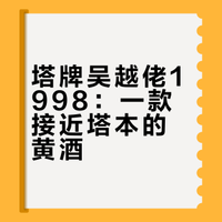 塔牌 吴越佬 天酿尚品1998 本色黄酒