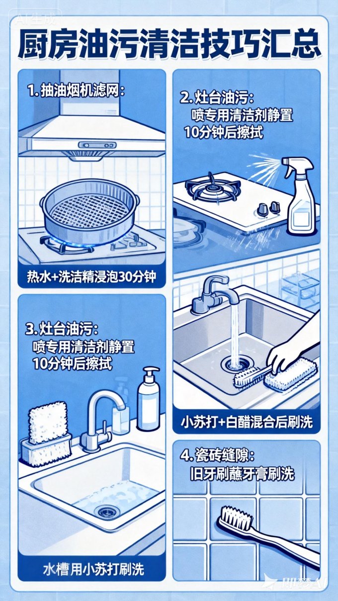 厨房清洁