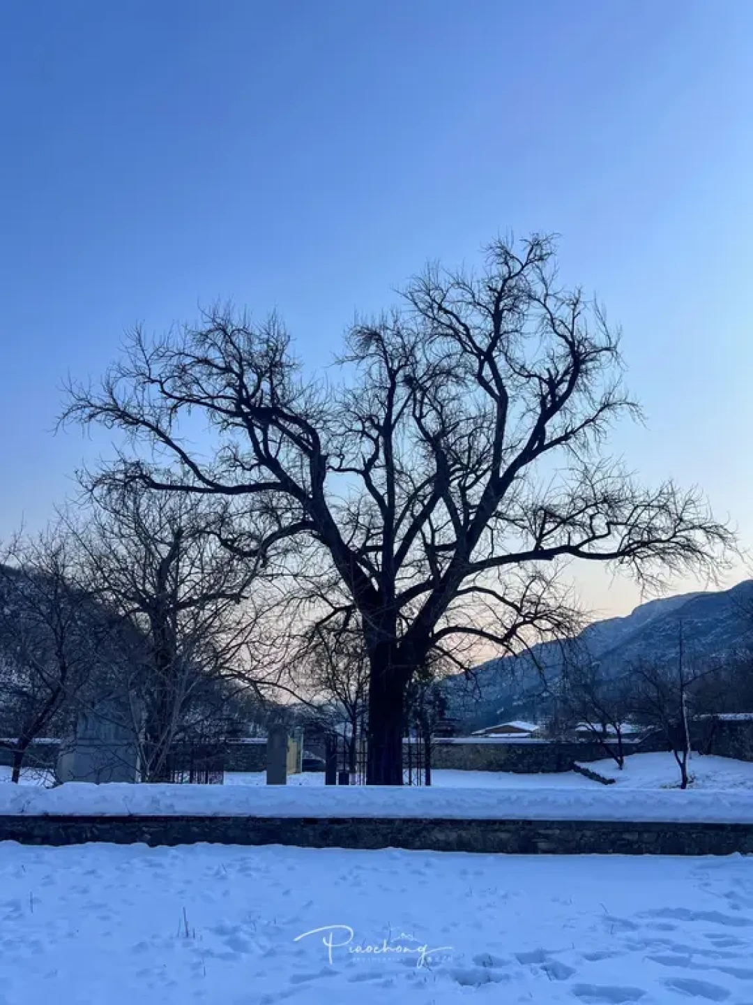 雪天的房山猫耳山徒步